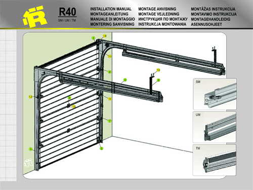 Instalation Manuals for R40 Garage Door