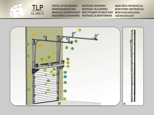 Instalation Manuals for TLP HL MM CI Industrial Door